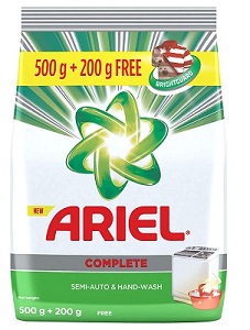 Ariel Complete Detergent Washing Powder - 500 g with  200 g