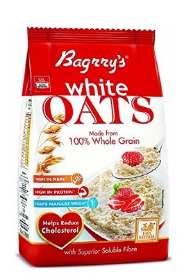 Bagrry's White Oats, 1kg 100% Whole Grain