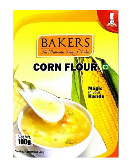 Indian Maize Bakers Corn Flour, Packaging Size: 100g