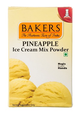 Bakers Ice Cream Mix Powder, Pineapple - 100 grams