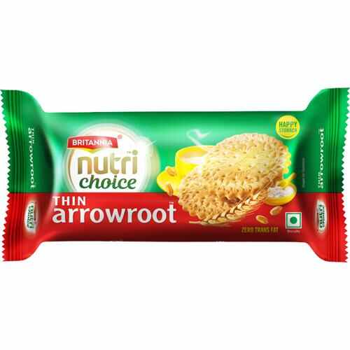 Britannia Nutri Choice Thin Arrowroot Biscuits, 150 g