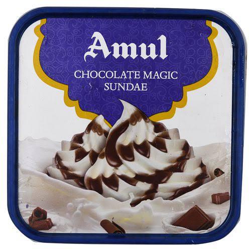 Amul Chocolate  Magic Sundae Ice Cream, 1 L Tub