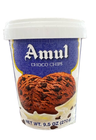 Amul Choco chips  Ice Cream, 270g Tub