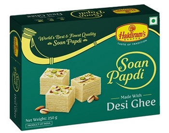 Haldiram's Soan Papdi (Desi Ghee)i, 250g