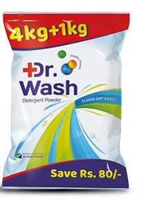 Dr Wash Detergent Powder (4+1kg Free)