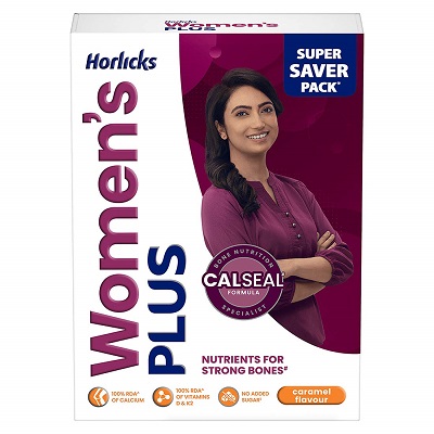 Women's PLUS Horlicks 400g Refill pack (Caramel flavor)