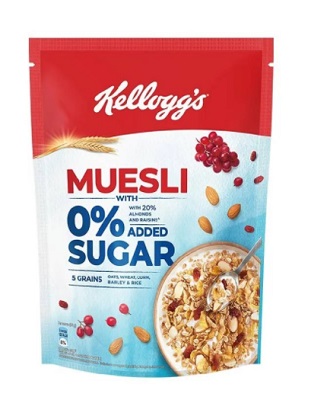 Kellogg's with 0% Added Sugar Muesli 500g