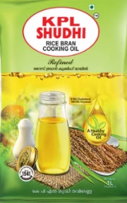 Kpl Shudhi Rice Bran Oil, 1 L Pouch