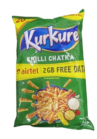 Roll over image to zoom in Kurkure Namkeen - Chilli Chatka 90g