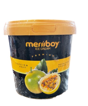 Merriboy Passion fruit Ice cream  1000ML Tub