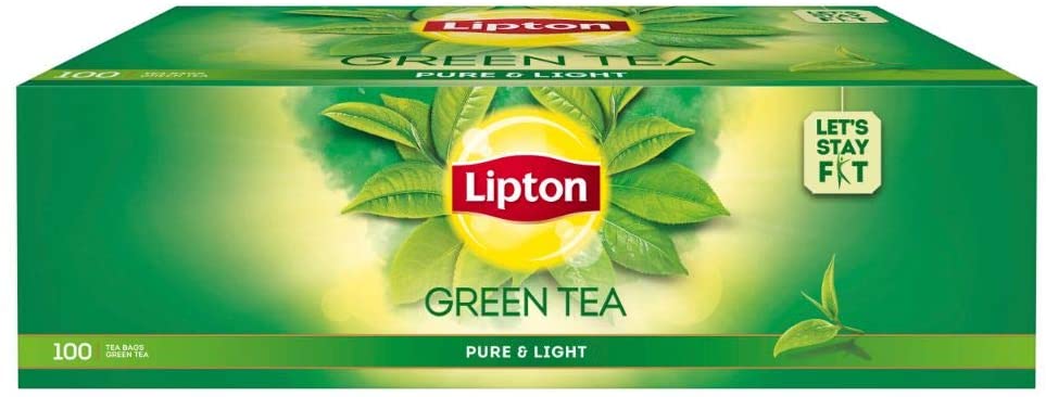 Lipton Pure and Light Green Tea Bags, 100 Bags