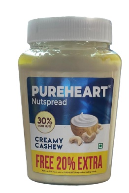 Pure Heart Nutspread Creamy Cashew 193gm