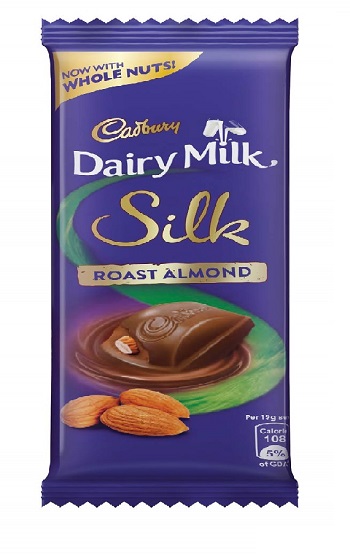 Cadbury Dairy Milk Silk Roast Almond Chocolate Bar 58g