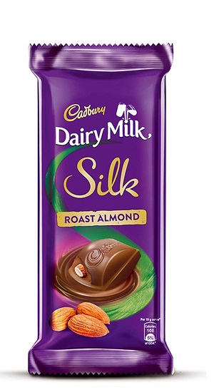 Cadbury Dairy Milk Silk Roasted Almonds Chocolate Bar, 143g