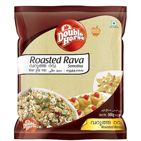 Double Horse Roasted Rava, 500g