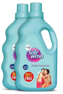 Safewash Liquid Detergent by Wipro, 500g (Buy 1 Get 1 Free)