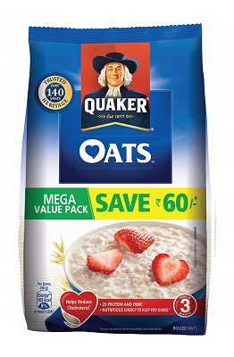 Quaker Oats, 2kg save 60 Mega value Pack