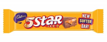 Cadbury 5 Star Chocolate Bar, 40g