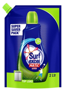 Surf Excel Top Load Matic Liquid Detergent Pouch- 2 L