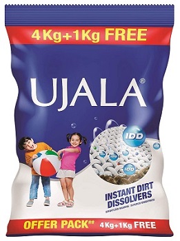 Ujala Detergent Powder - 4 kg with Free Detergent - 1 kg