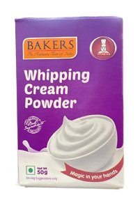 Bakers Whipping Cream powder 50g