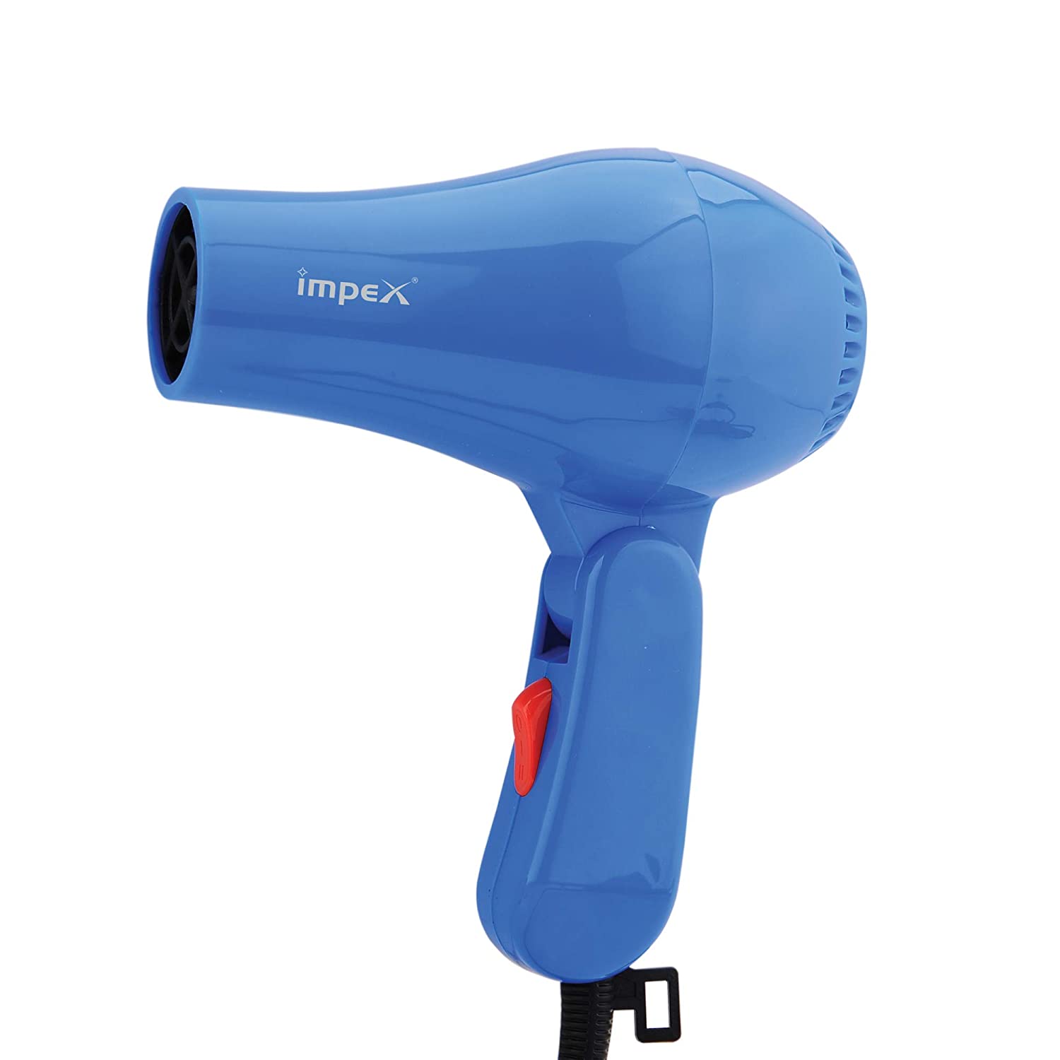 Impex  Foldable Handle Hair Dryer Blue