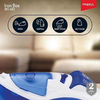 Steam Iron By Impex, Non Stick Coated, IBS 401 (Iron Box)