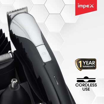 Impex GK 401 8-in-One Professional Multi Grooming and Trimmer Kit (Black)