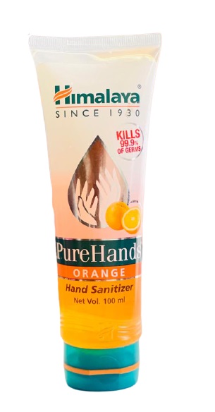 Himalaya Herbals Pure Hands Hand Sanitizer - 100 ml (Orange)