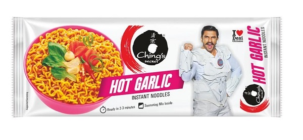 Chings Secret Hot Garlic Instant Noodles, 240 g Pouch