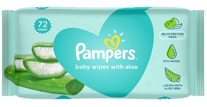 Pampers Baby wipes with aloe