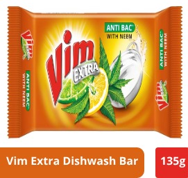 Vim Anti Bac Dishwash Bar Neem 135g