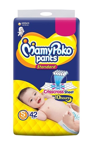 MamyPoko Pants Standard Diaper - Small size (Pack of 42)