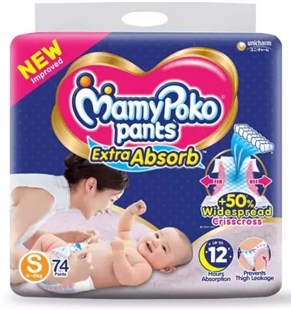 MamyPoko Extra Absorb Pants - S  (74 Pieces)