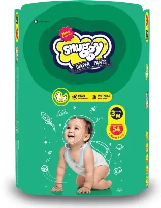 snuggy Diaper Pants Easy Medium - M  (54 Pieces)