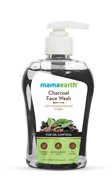 Mamaearth Charcoal Face Wash with Activated Charcoal & Coffee for Oil Control (250)