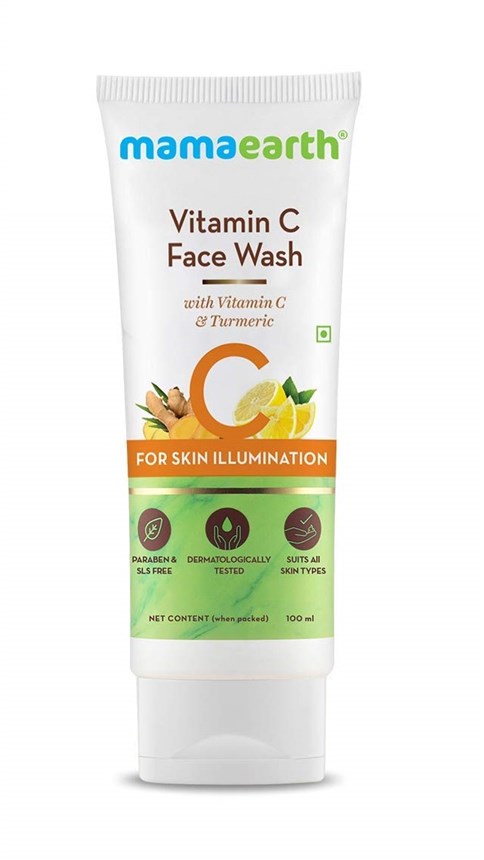 Mamaearth Vitamin C Face Wash with Vitamin C and Turmeric for Skin Illumination - 100ml